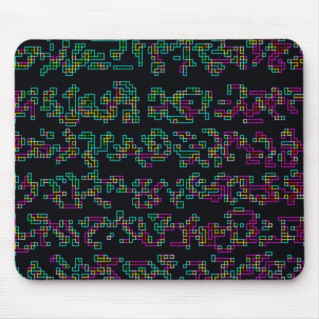 Light Language Ascemic Asemic Alien Script Writing Mouse Mat (Front)