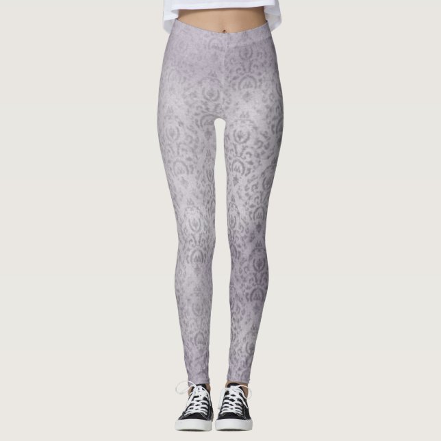 Light Lavender Art Leggings (Front)
