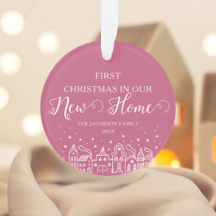 Light Lavender Custom Christmas Ornament