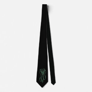 Light Letterpress Style Squid Tie