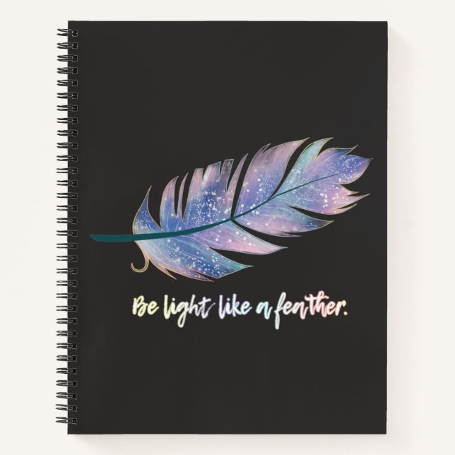 Light Like A Feather Notebook (Front)