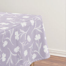 Light Lilac White Liberty Floral Pattern Elegant