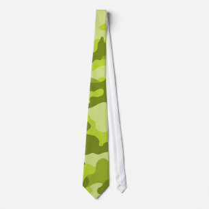 Light, Lime Green Camo, Camouflage Tie