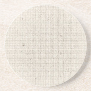 Light Linen Background Coaster