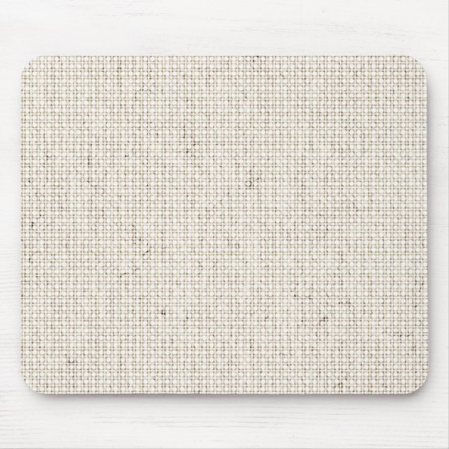 Light Linen Background Mouse Mat (Front)