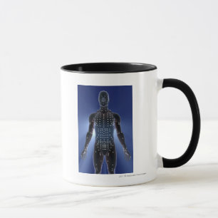 Light map of acupuncture points mug