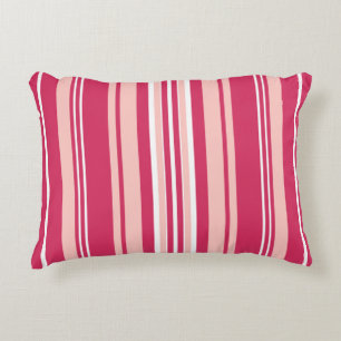 Light Maroon Stripes Decorative Cushion