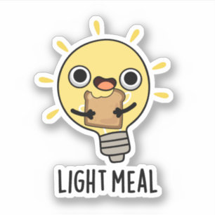 Light Meal Funny Electric Bulb Pun 