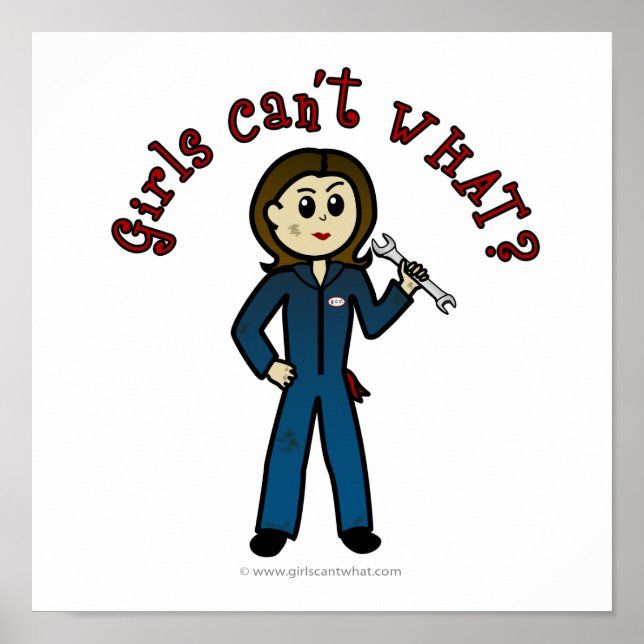 Light Mechanic Girl Poster (Front)