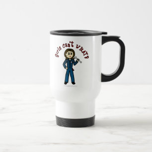 Light Mechanic Girl Travel Mug
