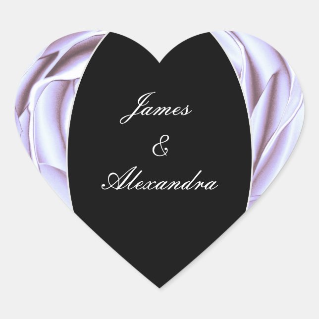 Light Metallic Rose Heart Sticker (Front)