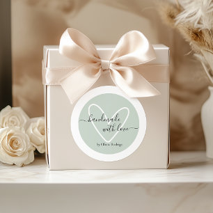 Light Mint Custom Thank You Sticker Packaging