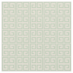 Light Mint Green   Block Pattern Fabric