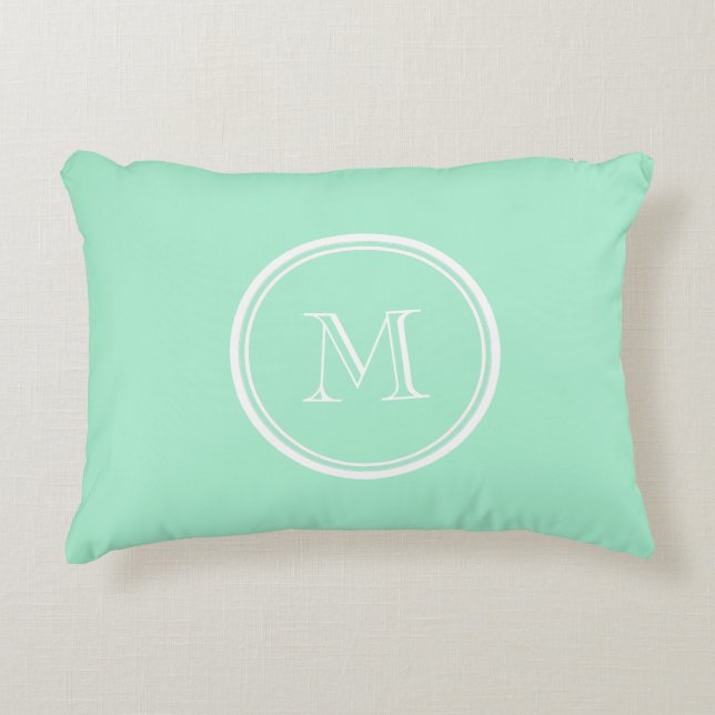 Light Mint Green High End Coloured Matching Decorative Cushion (Front)