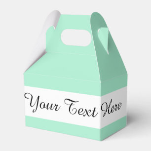 Light Mint Green High End Coloured Matching Favour Box