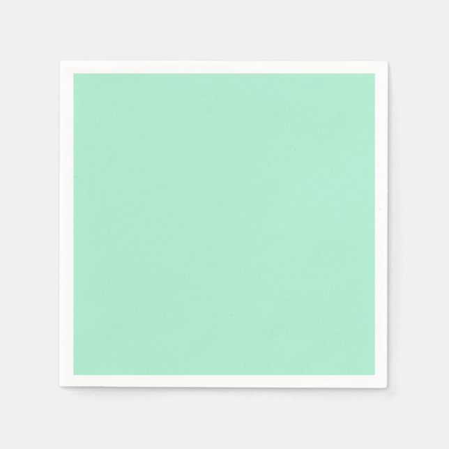 Light Mint Green High End Coloured Matching Napkin (Front)