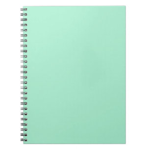 Light Mint Green High End Coloured Matching Notebook