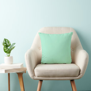 Light Mint Green Throw Pillow