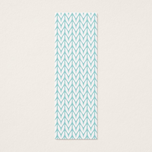 Light Mint Yarn Chevrons Knit Pattern Customisable (Front)