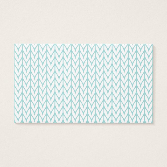 Light Mint Yarn Chevrons Knit Pattern Customisable (Front)