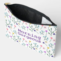 Light Modern Floral Pattern White Morning Gorgeous