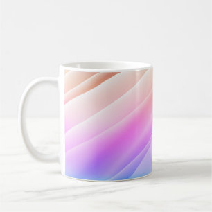 Light Multicolor, Rainbow cover with long lines. D Coffee Mug