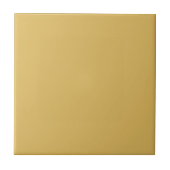 Light Mustard Yellow Solid Colour Tile (Front)
