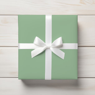 Light Muted Moss Mint Solid Colour Wrapping Paper