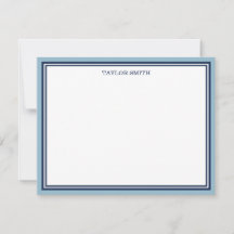 Light & Navy Blue Borders Add Your Name