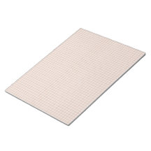 Light Neutral Grid Notepad