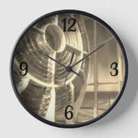 Light of a Lighthouse Round Clock