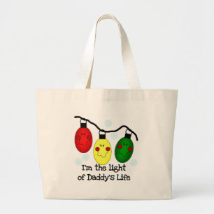 Light of Daddy's Life Large Tote Bag