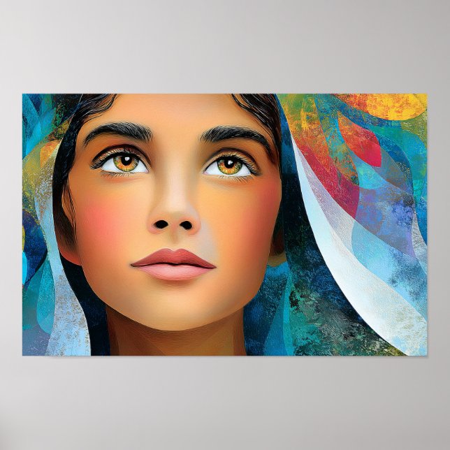 Light of Grace The Blessed Virgin Mary Poster (Front)