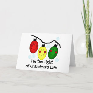 Light of Grandma's Life  Holiday Tshirts and Gifts Card