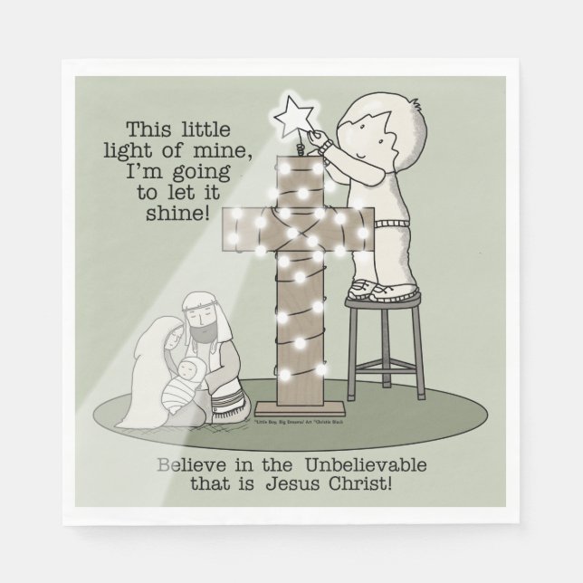 Light of Mine Napkin (Front)