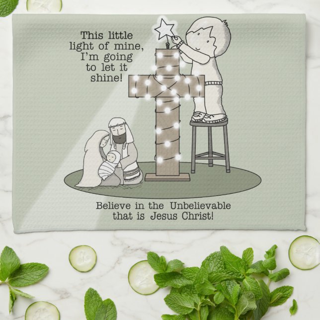 Light of Mine Tea Towel (Folded)
