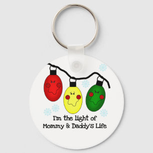 Light of Mummy and Daddy's Life Tshirts and Gifts Key Ring