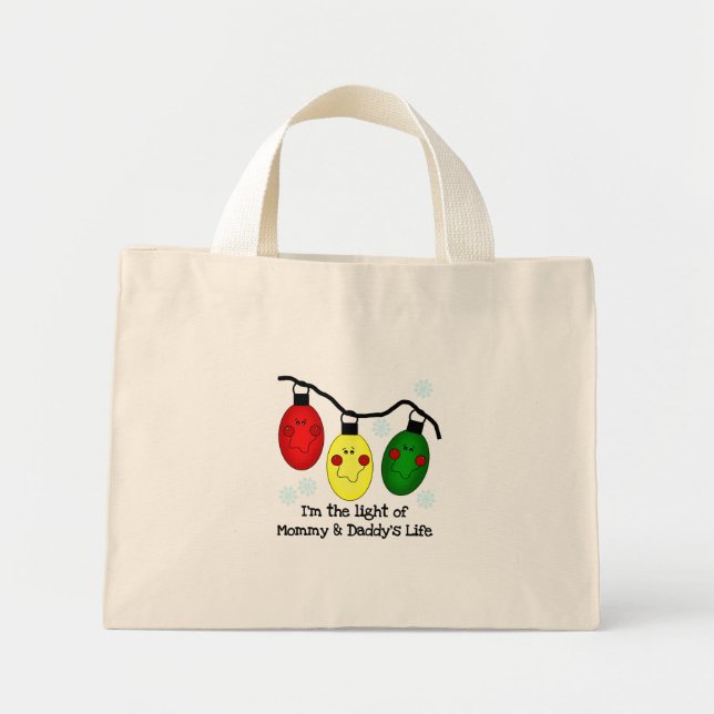 Light of Mummy and Daddy's Life Tshirts and Gifts Mini Tote Bag (Front)