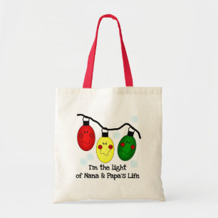 Light of Nana and Papa's Life Tshirts and Gifts Tote Bag