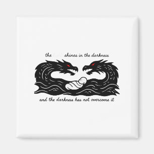 Light Of The World Baby Jesus Christian Design Magnet