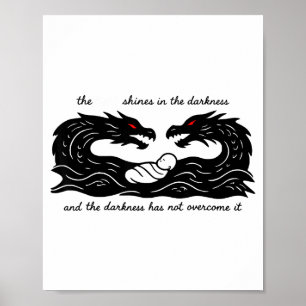 Light Of The World Baby Jesus Christian Design Poster