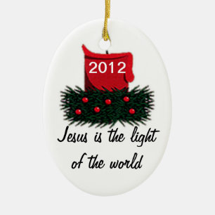 Light of the World Ceramic Tree Decoration