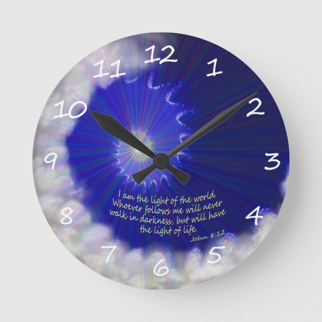 Light Of The World Round Clock (Front)