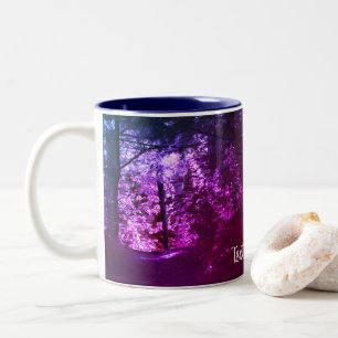 Light On Path Nature Personalised Two-Tone Coffee Mug