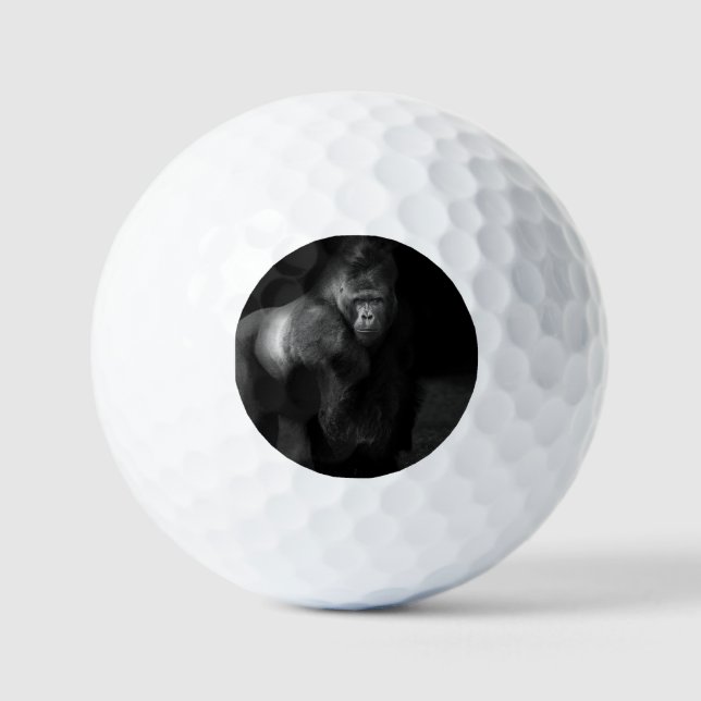 Light on Strength – Silverback Gorilla Golf Balls (Front)