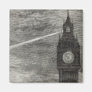 Light on the Clock Tower, Houses of Parliament Magnet