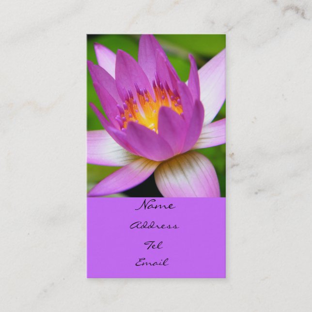 Light On Water Business Card (Front)