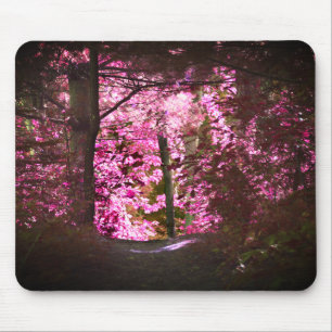 Light On Woodland Path Nature  Mouse Mat