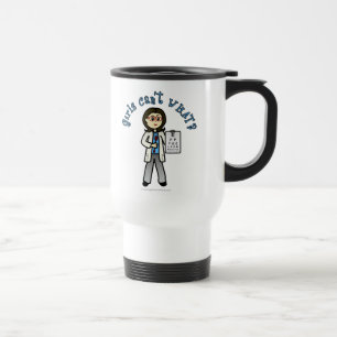 Light Optometrist Girl Travel Mug