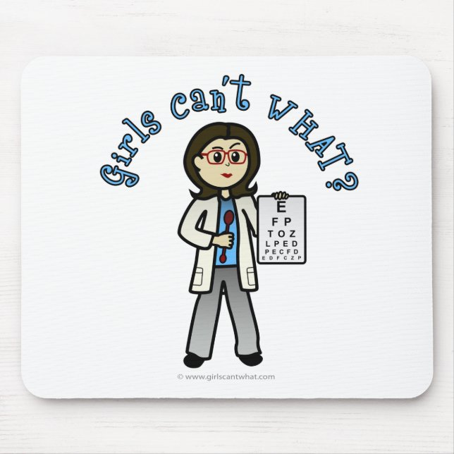 Light Optometrist Mouse Mat (Front)